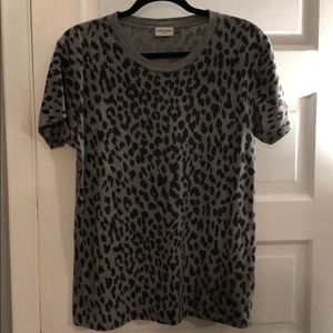 Saint Laurent Cheetah Print Tee